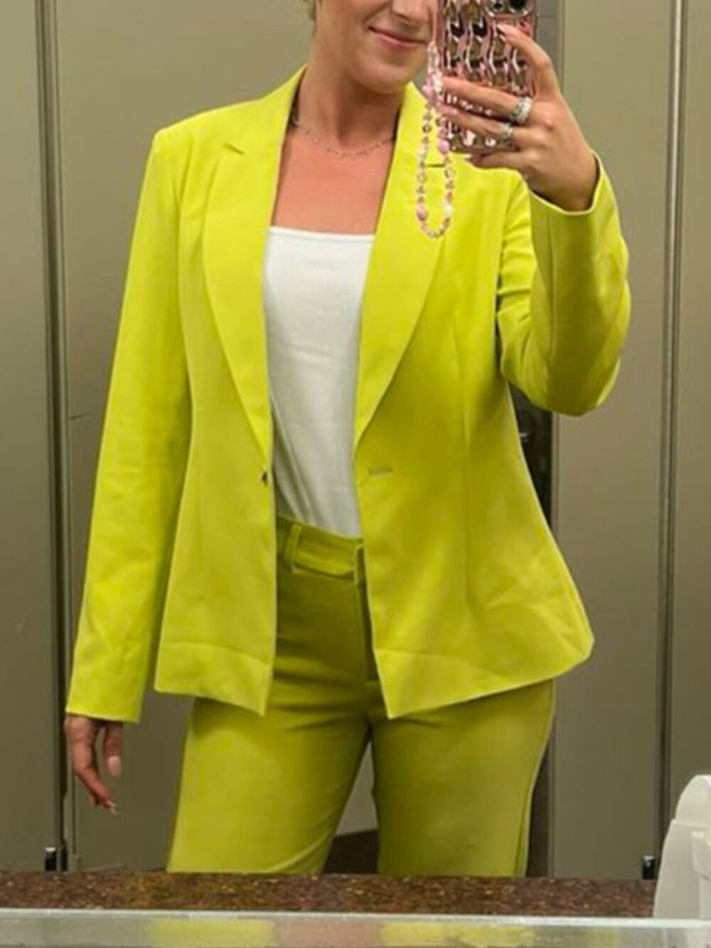Nanette Lepore Lime Green Suit